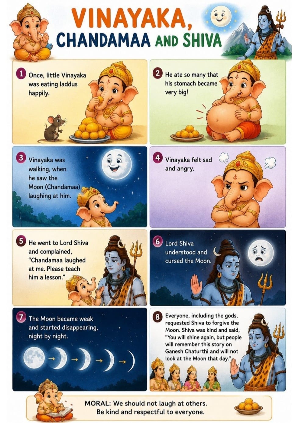 Vinayaka, Chandamaama and Shiva